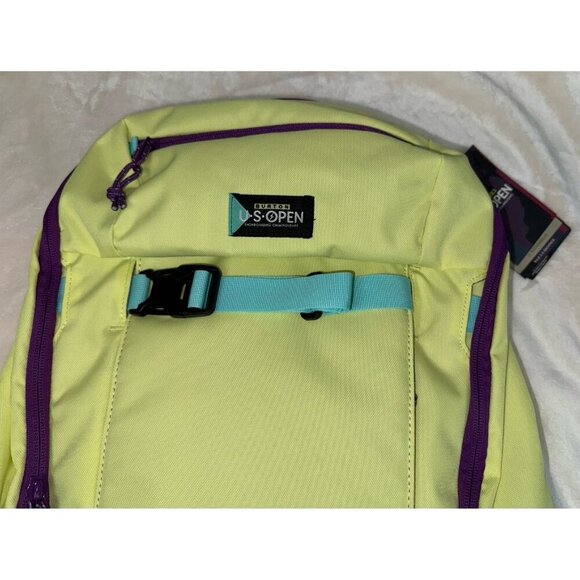 NWT BURTON US OPEN SNOWBOARDING Championships BackPack Bag Yellow Purple - Picture 2 of 8